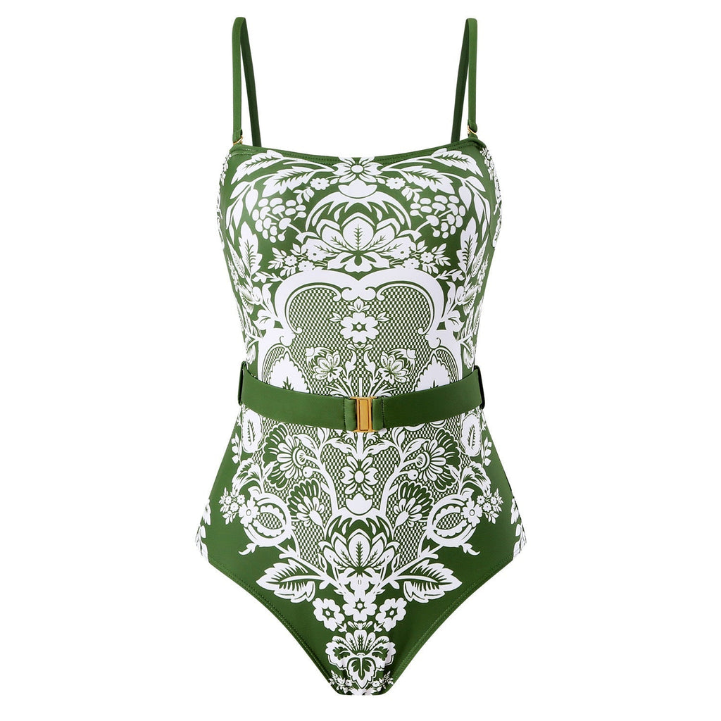 Push Up Belly Covering Sexy High Waist Bikini Split Swimsuit Set Chiffon Dress Bella Mia