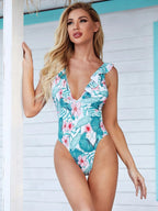 Lotus Leaf Flying Edge Women Triangle Swimsuit Bikini Swimsuit Bella Mia