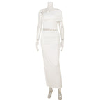 Sexy Shoulder Tank Top High Waist Skirt High Class Elegant Two Piece Sets Bella Mia
