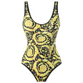 Flying Edge One Piece Women Swimwear Retro Cover Belly Slimming Swimsuit Chiffon Beach Dress Bella Mia