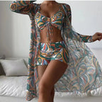 Swimsuit Women Three Piece Split Bikini Sexy High Waist Swimsuit Bella Mia