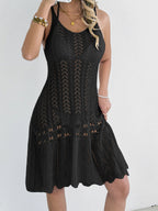 Women Dress Women Clothing Hollow Out Cutout Woven Camisole Dress Large Swing Dress Beach Cover up Bella Mia