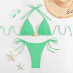 Sexy Three Point Bikini Split Swimsuit Women Sexy Triangle Swimsuit Bikini Bella Mia