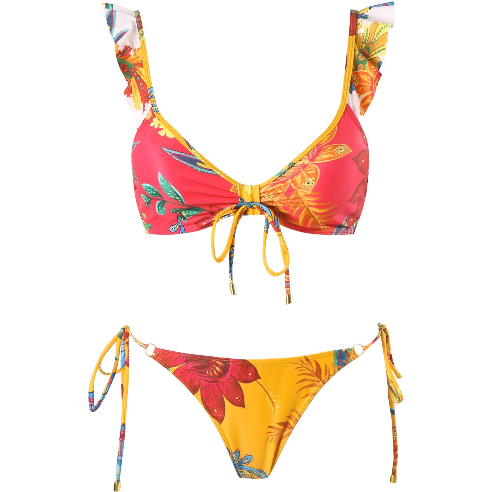 Push up Bikini Sexy High Waist Bikini Split Swimsuit Suit Chiffon Dress Bella Mia
