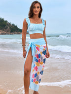 Swimsuit Flying Lotus Leaf Three Piece Bikini Swimsuit Split Bikini Bella Mia