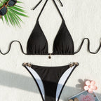 Halter Strap Adjustable Backless Slimming Advanced Swimwear Swimsuit Women Bikini Bella Mia