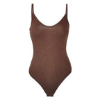 Sexy Tight T Shaped Bottoming Women Clothing Summer Backless V neck Strap Bodysuit Bodysuit Bella Mia