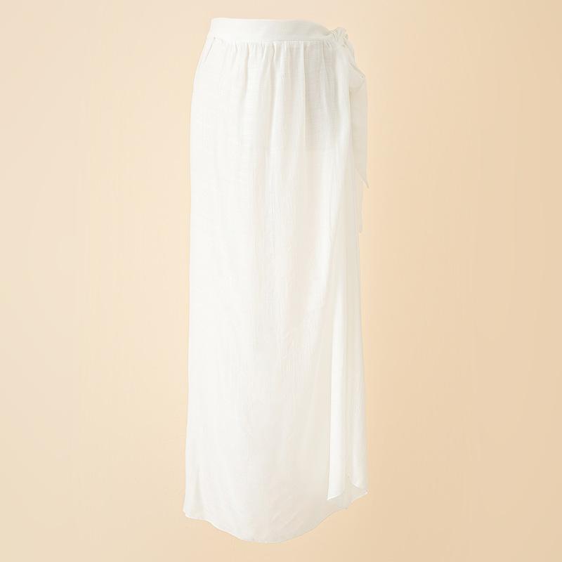 Chiffon Printed Beach Cover up Sexy Slit Skirt Vacation Skirt Beach Cover Up Women Bella Mia