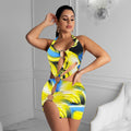 Women Clothing Women Swimsuit Colorful Printing Dress Bella Mia