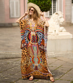 Rayon Printed Robe Vacation Casual Beach Bikini Cover 11 Colors Bella Mia