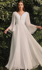 Women Sexy Deep V Plunge Plunge Long Sleeve Dress Slim Dress Bella Mia