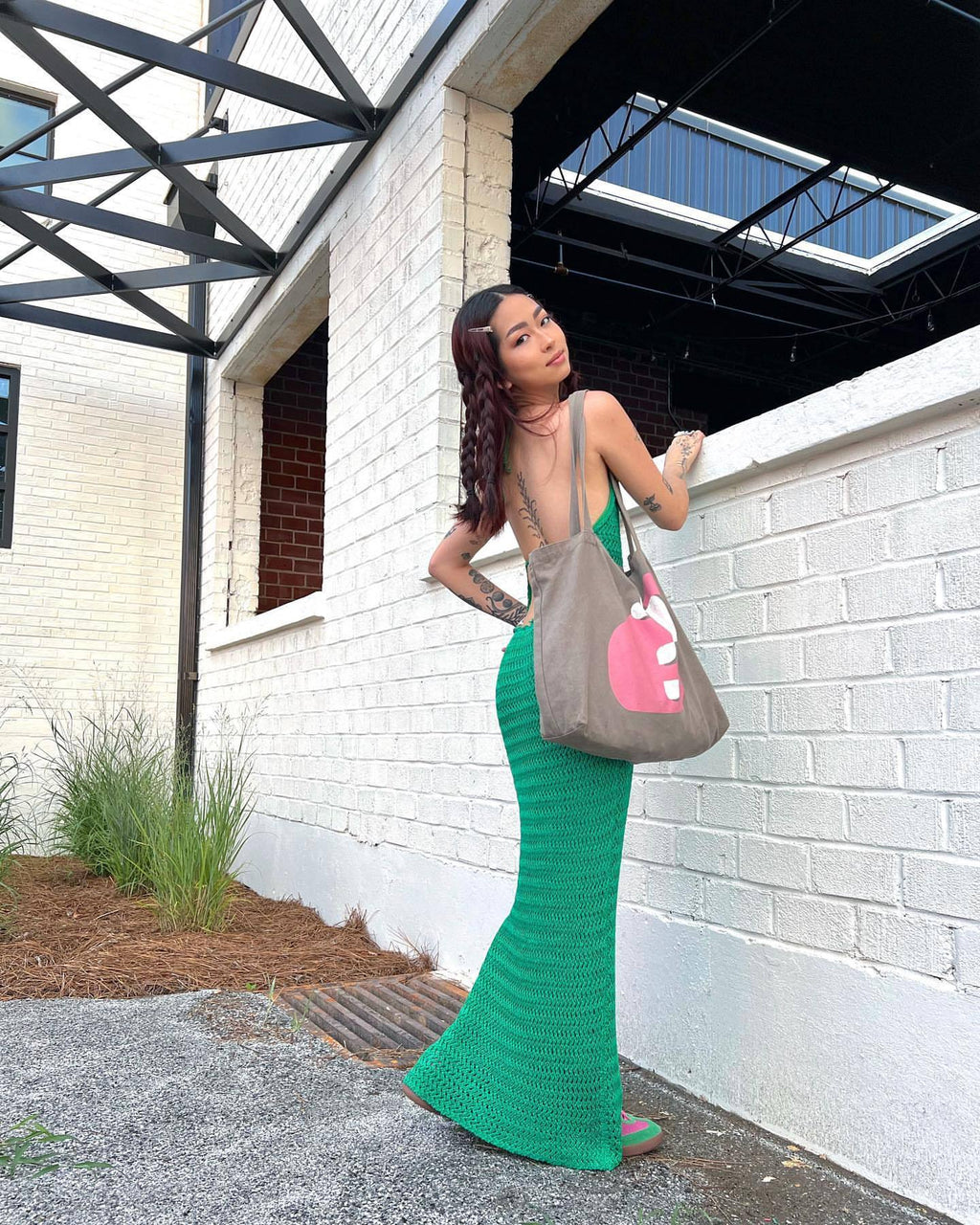 Halter Backless Maxi Dress Knitted Sleeveless Beach Bohemian Long Hollow Out Cutout Dress Women Bella Mia