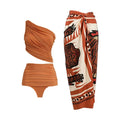 Shoulder High Waist Bikini Vacation Beach Swimsuit Swimsuit Women Bella Mia