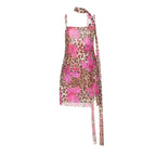 Summer Women Sexy Waist Trimming Suspender Leopard Print Dress Women Bella Mia