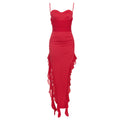 Dress Summer Fashionable Simple Tube Top off Shoulder Ribbon Slim Dress for Women Bella Mia