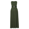 Spring Autumn Sleeveless Tube Top Belt Knitted Net Red Popular Slim Slimming Dress