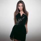 Tube Top Velvet Dress Spring Sexy Office Women Clothing Dress Bella Mia