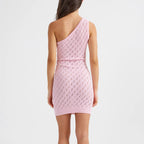 Sexy Hip Summer Women Hollow Out Cutout Shoulder Knitted Dress Women Bella Mia