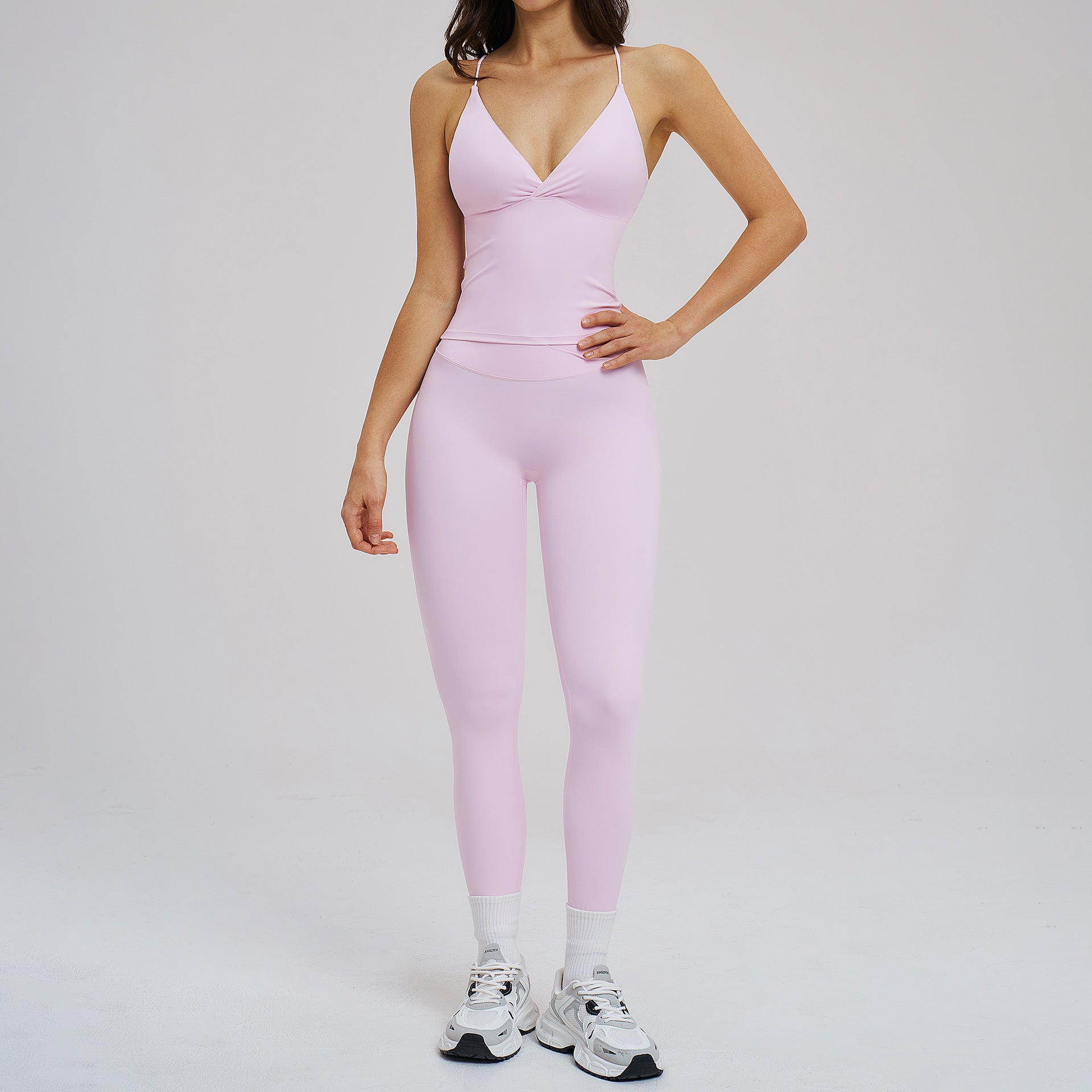 Brushed Sports Tight Back Running Sports Casual Suit Outdoor Riding Yoga Two Piece Sets Bella Mia