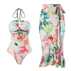 Bikini Digital Printed Two Piece Set Siamese Conservative Swimsuit for Women Bella Mia