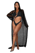 Women Clothing Dress Sun Protective Blouse Beach Maxi Dress Knitted Cardigan Cape Bella Mia