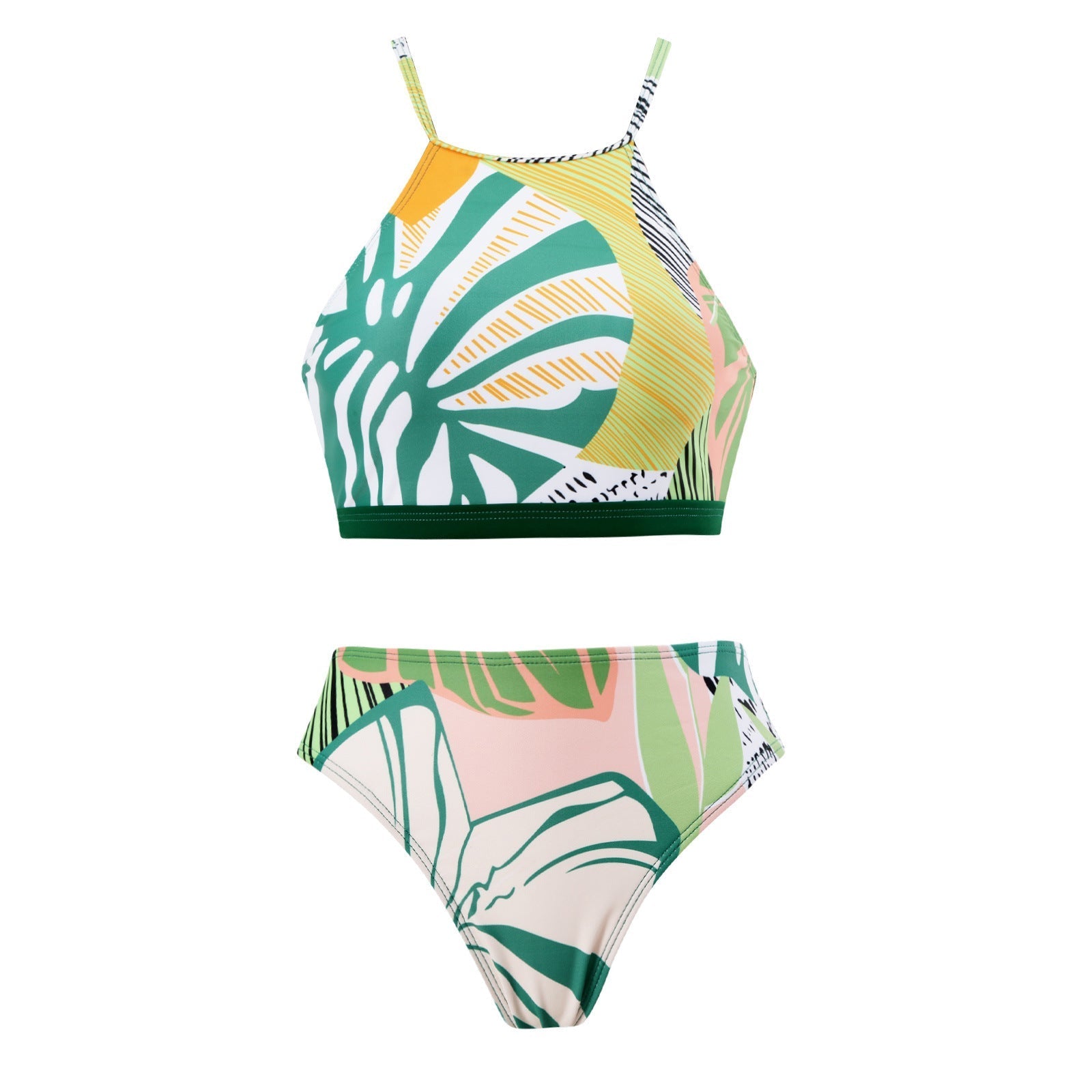 Retro One Piece Swimsuit Women's Conservative Cover Belly Thin Skirt Spring Tassel Beach Skirt Set Bella Mia