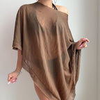 Women Solid Color Vacation Blouse Swimsuit Bella Mia