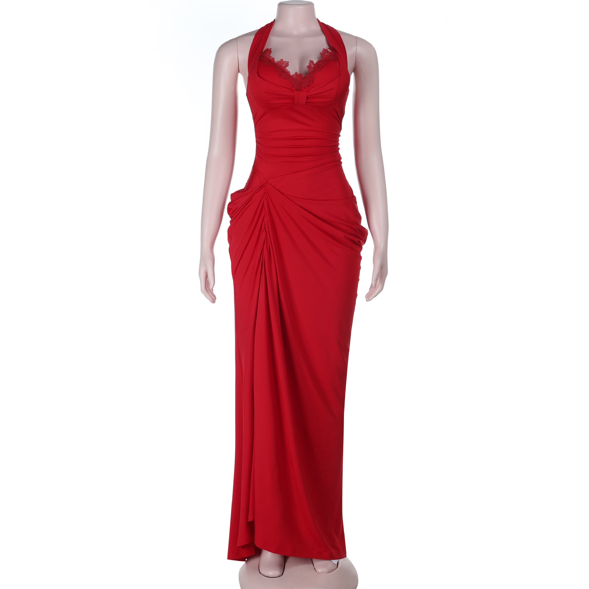 Sexy Suspenders Halter Split Sexy Backless Women Dress Bella Mia
