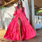 Beach Bikini Coat Spinning Blouse Long Women Swimsuit Outer Bella Mia