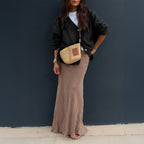 Women Casual Minimalist Long Sleeve Senior Coat Sweater Bella Mia