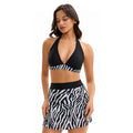 Women Bikini Split Skirt High Waist Conservative Sexy Swimsuit