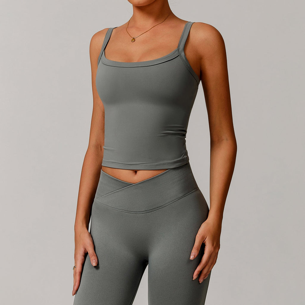 Brushed Vest Workout Clothes Bra High Strength Sports Underwear Sling Beauty Back Yoga Vest Bella Mia