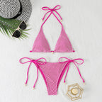 Swimsuit Women Split Sexy Net Beach Three Point Bikini Swimsuit Bella Mia