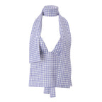Women Clothing Summer Sexy Plaid Ribbon Slim All Matching Tank Top for Women Bella Mia