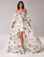 Tube Top Sexy Long Evening Dress Suspenders High End Split Elegant Dress Bella Mia