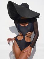 Women One Piece Blouse Bikini One Piece Tied Swimsuit Sexy Swimsuit Bella Mia