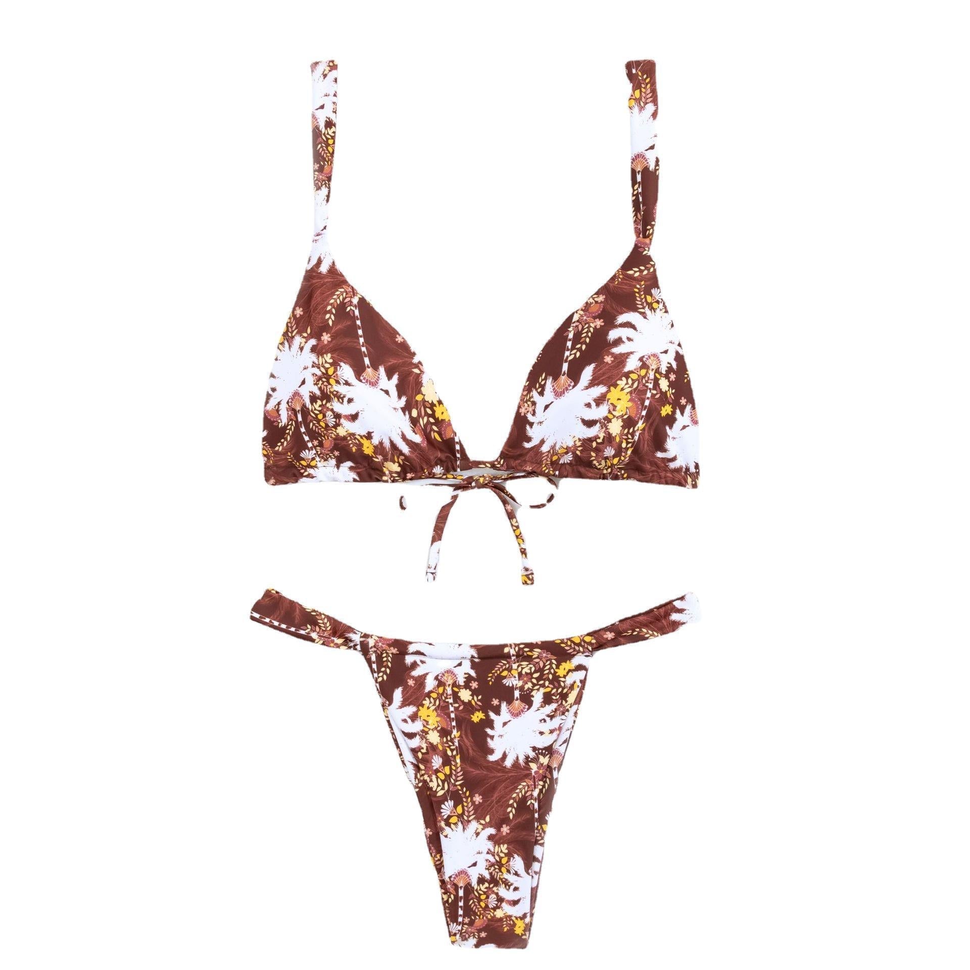Printing Quality Bikini Bikini Lace up Split Swimsuit Set Women Bikini Swimsuit Bella Mia