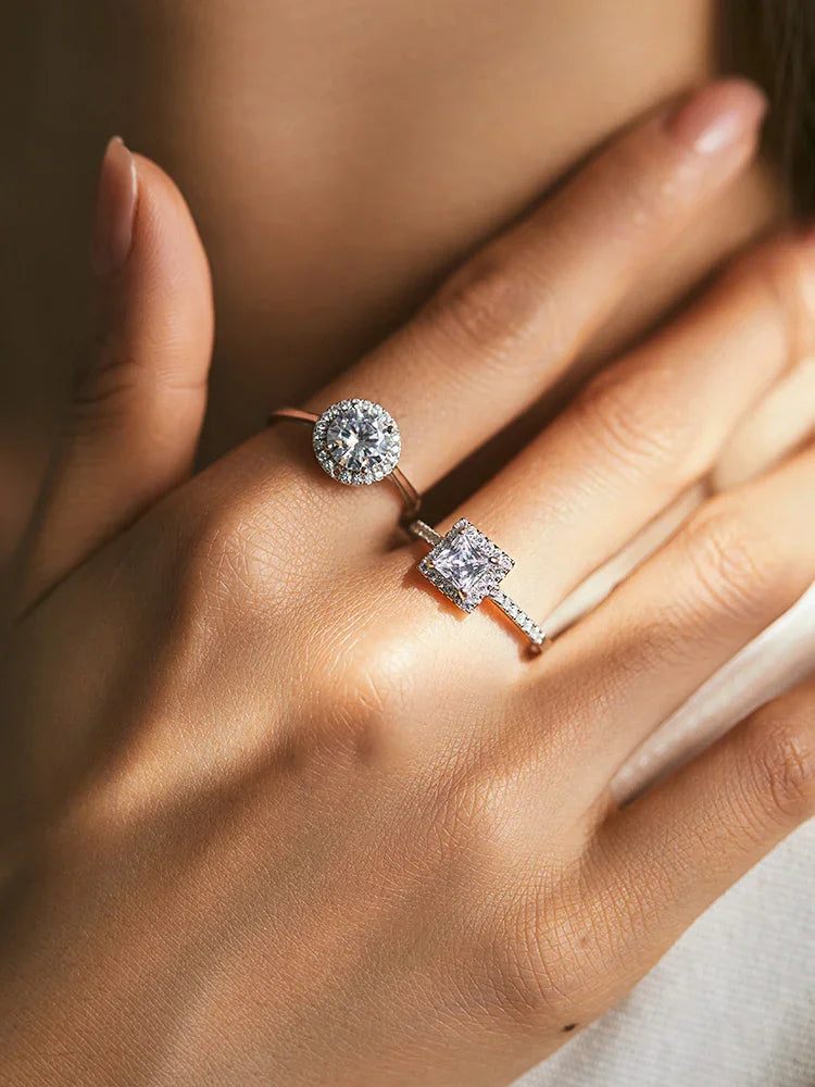 Modian Sterling Silver Luxury Super Shiny Female Zircon