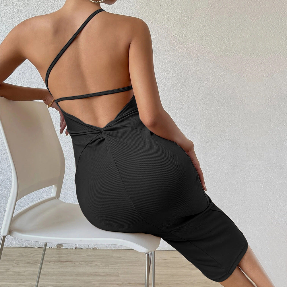 Autumn Winter Women Sexy Sleeveless Shoulder Corset Sheath Long Formal Dress Bella Mia