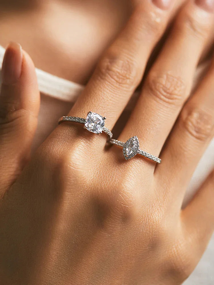 Modian Sterling Silver Luxury Super Shiny Female Zircon