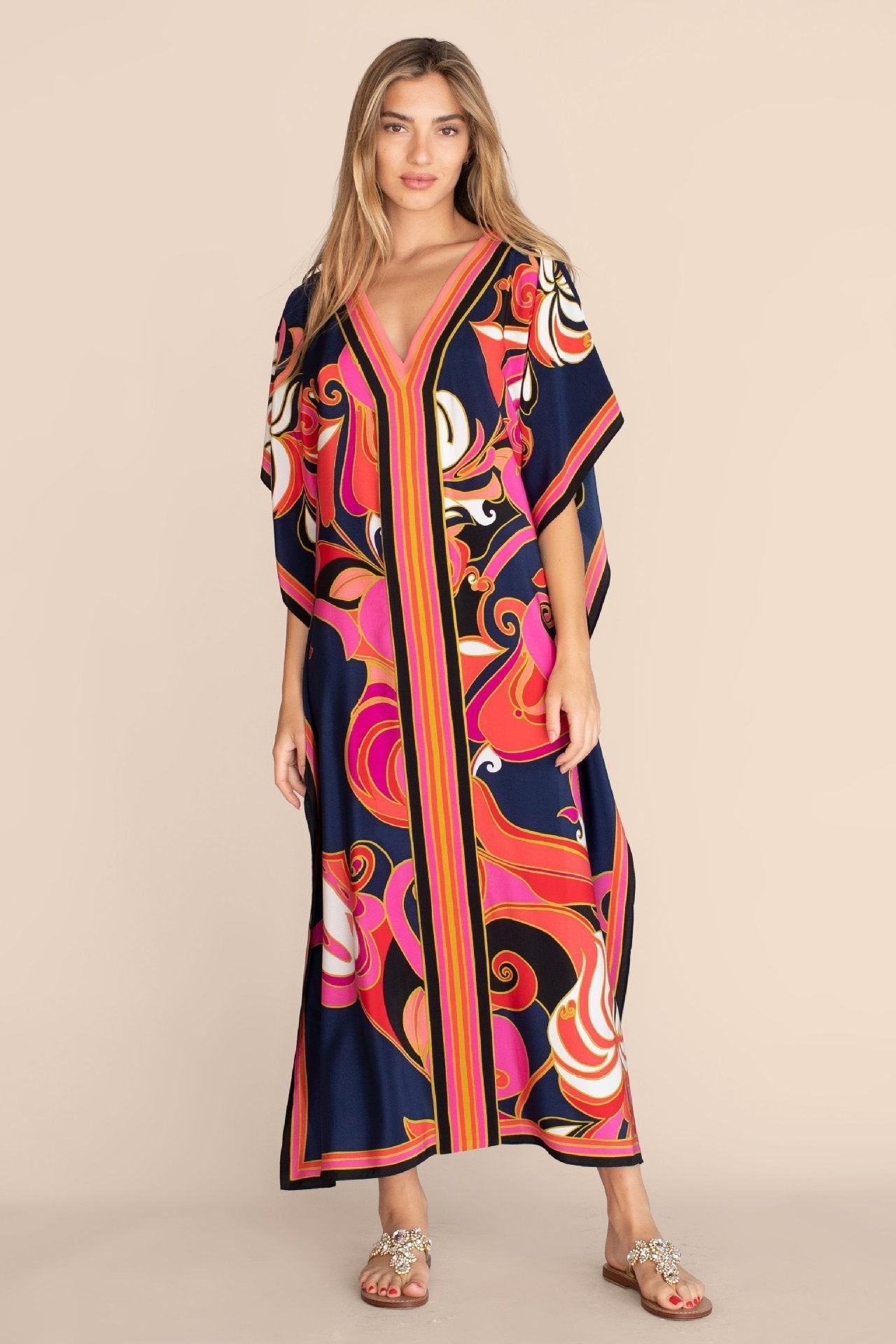 Fabrics Printed Robe Vacation Casual Beach Bikini Cover Bella Mia