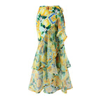 Siamese Conservative Flying Edge Covering Belly Thin Sexy Skirt Swimsuit Women Wrap Skirt Set Bella Mia