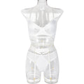 Sexy Match Sets Complex Heavy Craft Underwear Mesh Splicing Tape Leg Ring Bella Mia