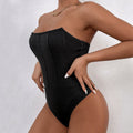 Women Patchwork Bodysuit Three-Dimensional Slim Fit Bodysuit Basic Strapless Tube Top Bodysuit Women Bella Mia