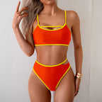 Bikini Swimsuit Women Sexy Backless Color Block Split Swimsuit Bikini Bella Mia