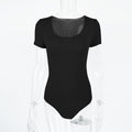 Fall Trendy Women Clothing Sexy Slim Fit Rayon U Neck Long Sleeved Adult Bodysuit Bella Mia