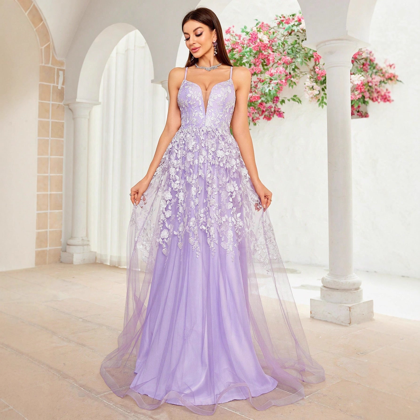 Camisole Evening Dress Sexy Elegant Red Carpet Catwalk Cocktail Annual Meeting Dress Women Bella Mia