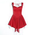 Spring Socialite Elegant Sexy Jacquard a Swing Backless Bow Dress Women Bella Mia