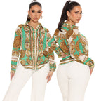 Women Casual Digital Printing Multi Color Women Shirt Bella Mia