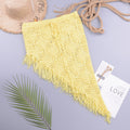 Spring Summer Women Clothing Sexy See-through Hollow Out Cutout Knitted Dress Open Oblique Tassel Beach Skirt Bella Mia